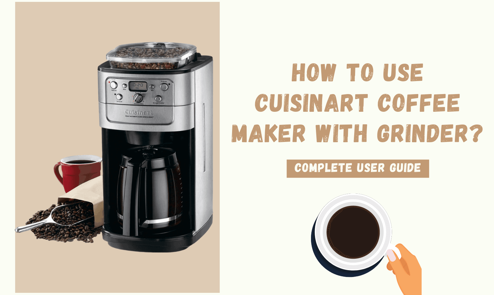 How to use Cuisinart Coffee Maker with Grinder